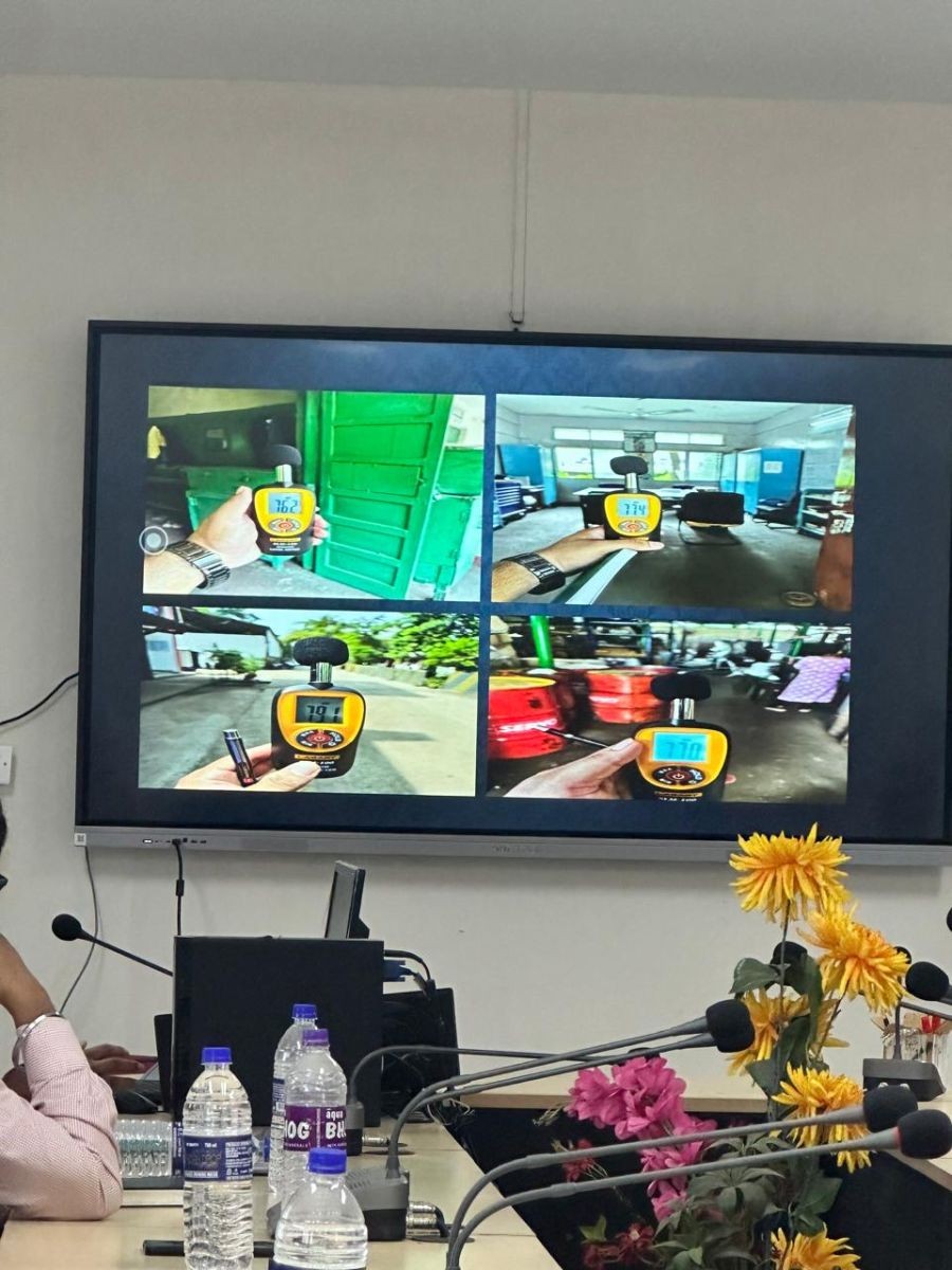 A demonstration of hearing assessment equipment during NFR’s awareness programme on “Noise-Induced Hearing Loss in the Workplace” at New Guwahati Diesel Loco Shed. (Photo Courtesy: NFR Photo)
